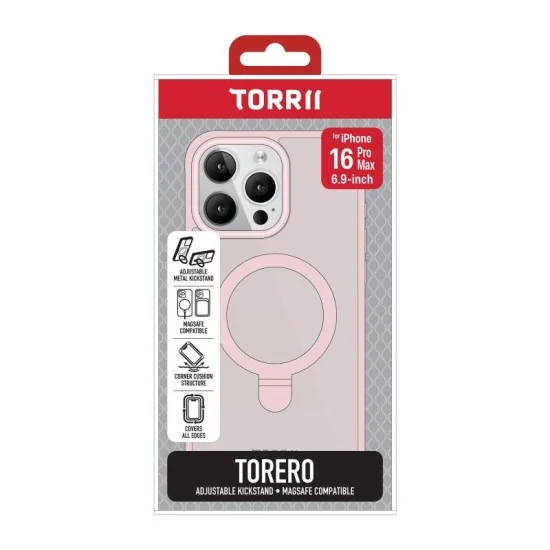Cover Iphone 16 Pro Max Torero Stand Magsafe Torrii - Pink